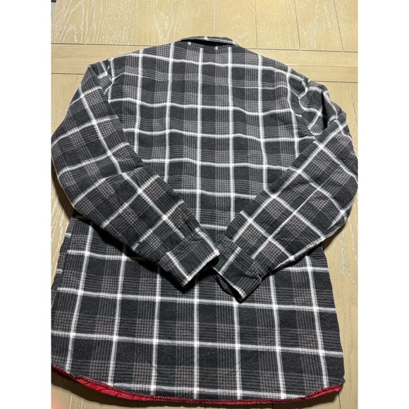 Altamont Andrew Reynolds Workwear Shacket Lined Plaid Flannel Mens Medium Gray - Picture 4 of 11